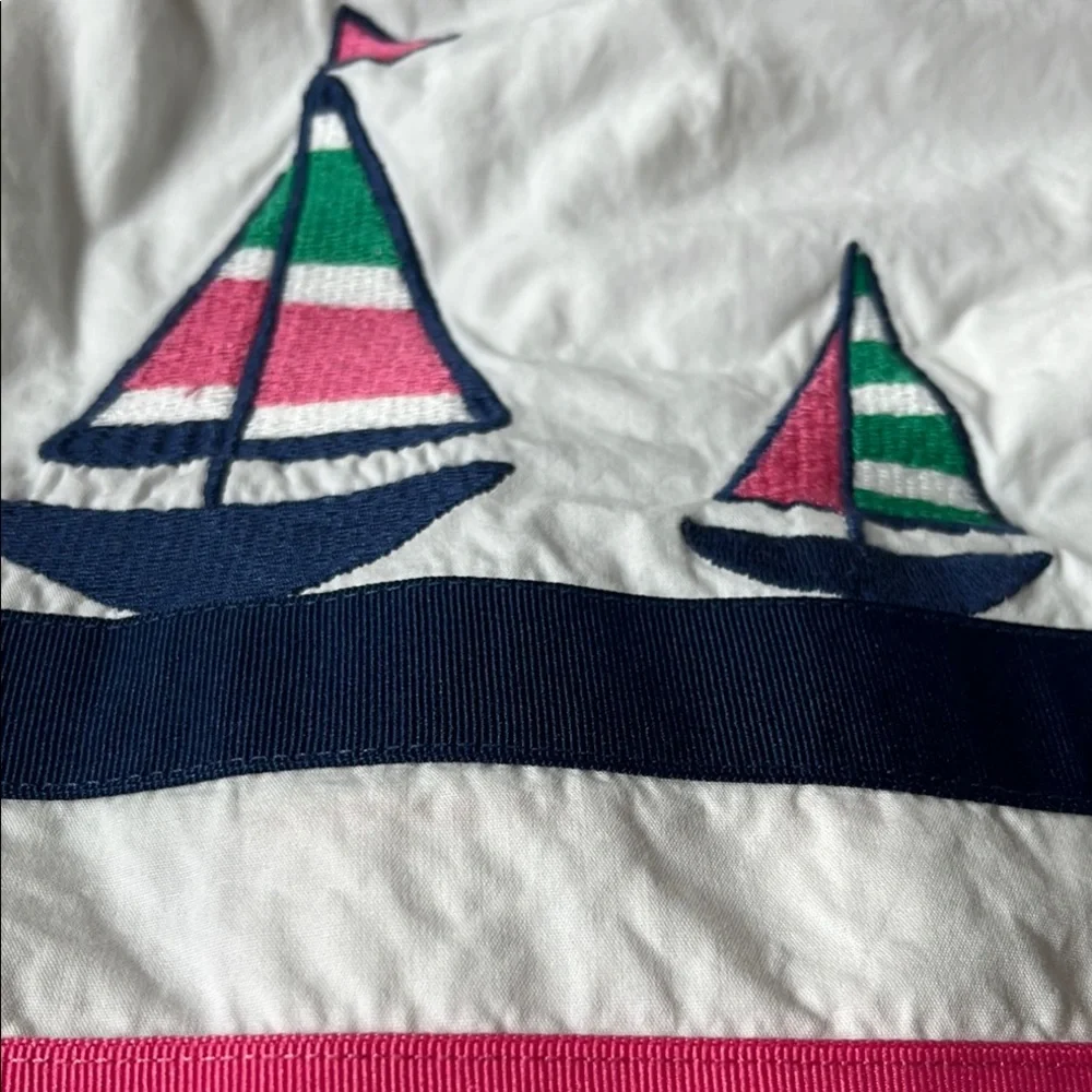 Gymboree White dress with Pink Collar
